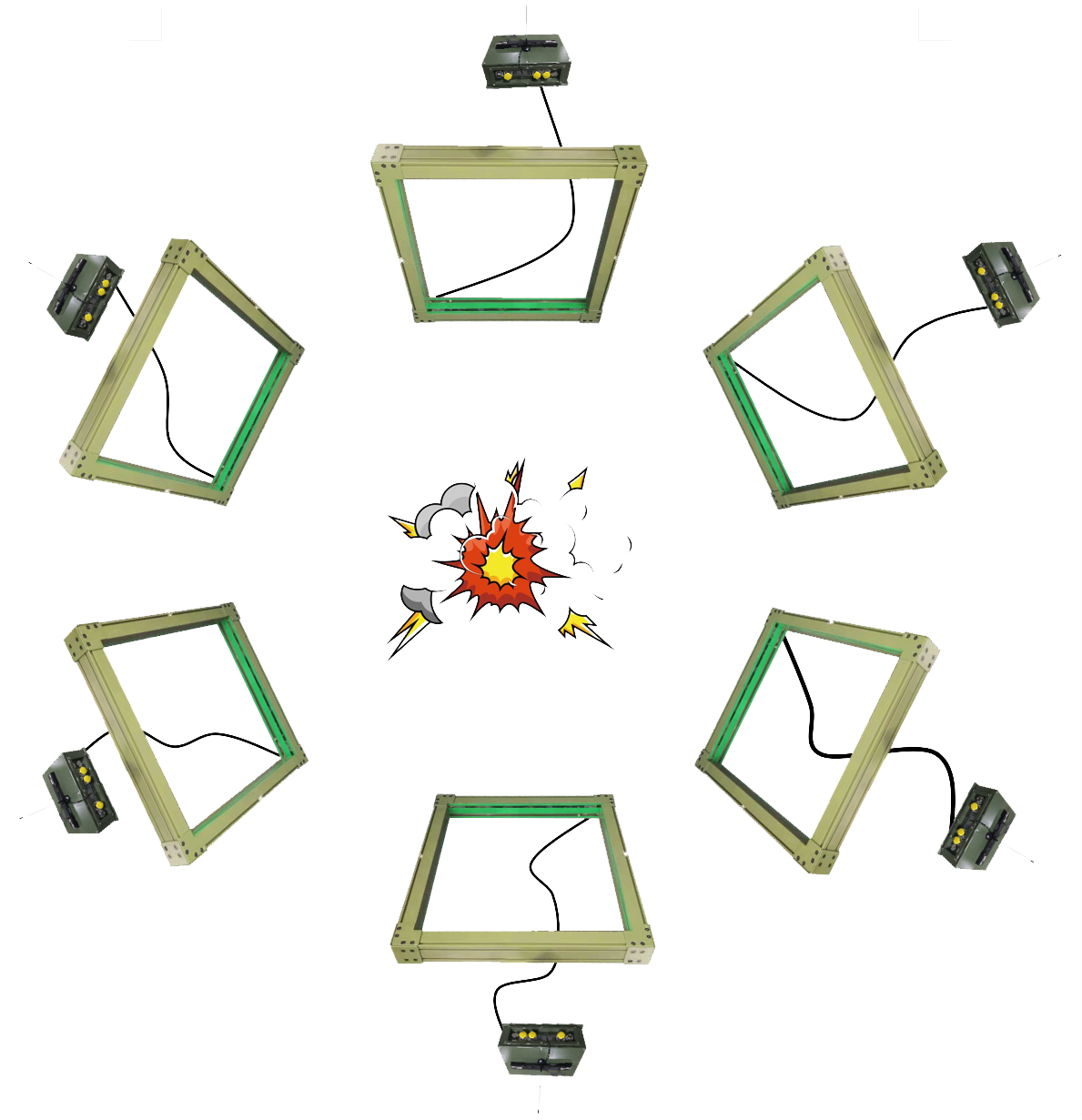 High speed detection, position coordinates